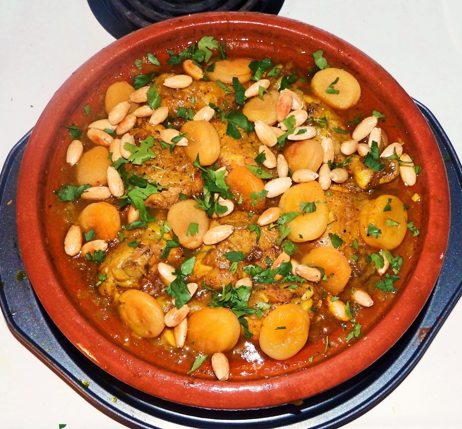 Food By Bram Chicken Tagine with Apricots and Almonds