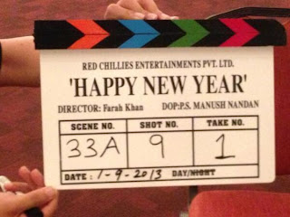 Shahrukh, Deepika, Abhishek on the sets of 'Happy New Year'