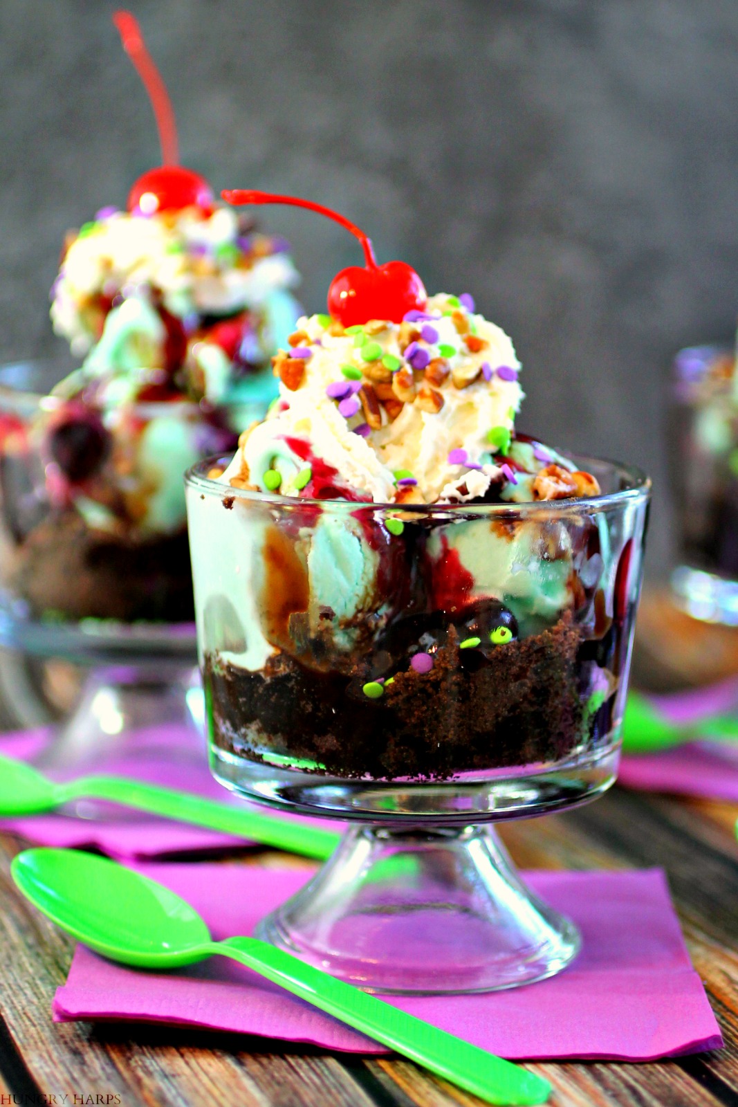 Hungry Harps Grave Digger Ice Cream Sundae and Event Details for