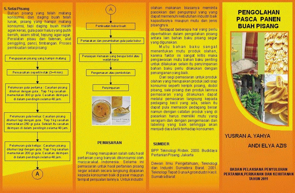 Leaflet Pasca Panen Buah PISANG DIORAMA PENYULUHAN DAN