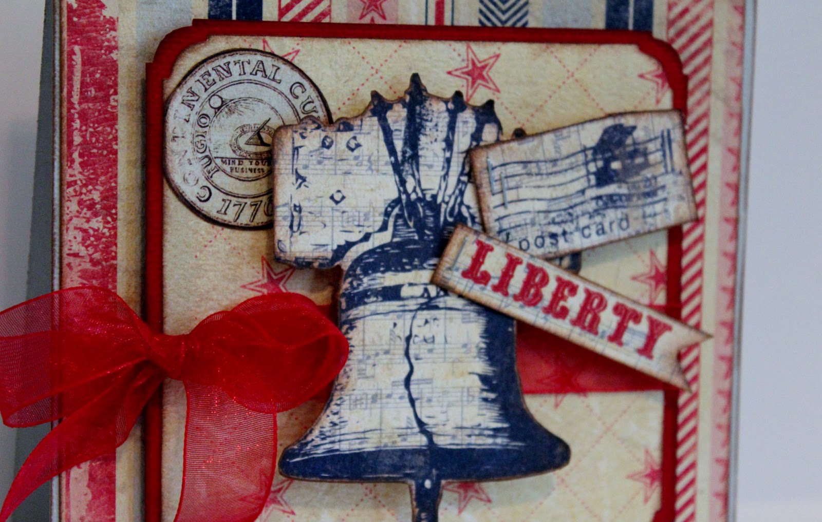Pam Bray Designs A Girl with Flair Liberty Card with Authentique
