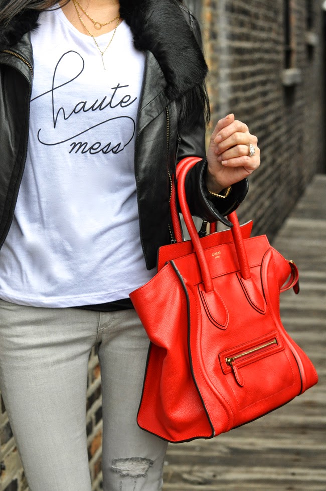 Haute Mess Tank and Celine Bag