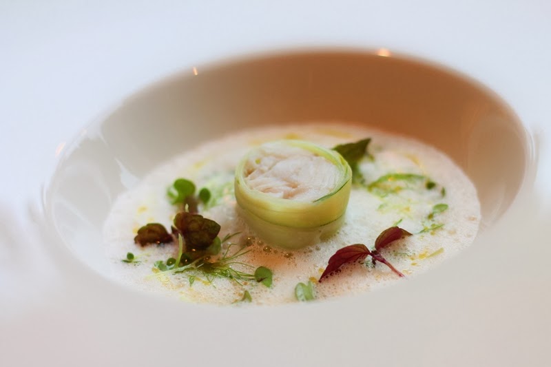 Delicious Tapas Cod with fennel, champagne sauce & fresh herbs 125