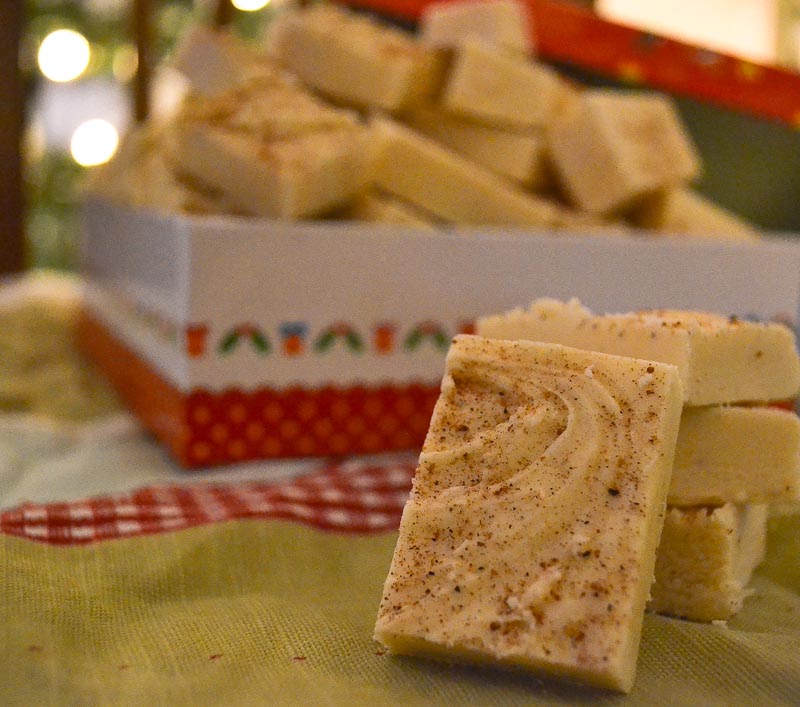 Oishii Treats Eggnog Fudge