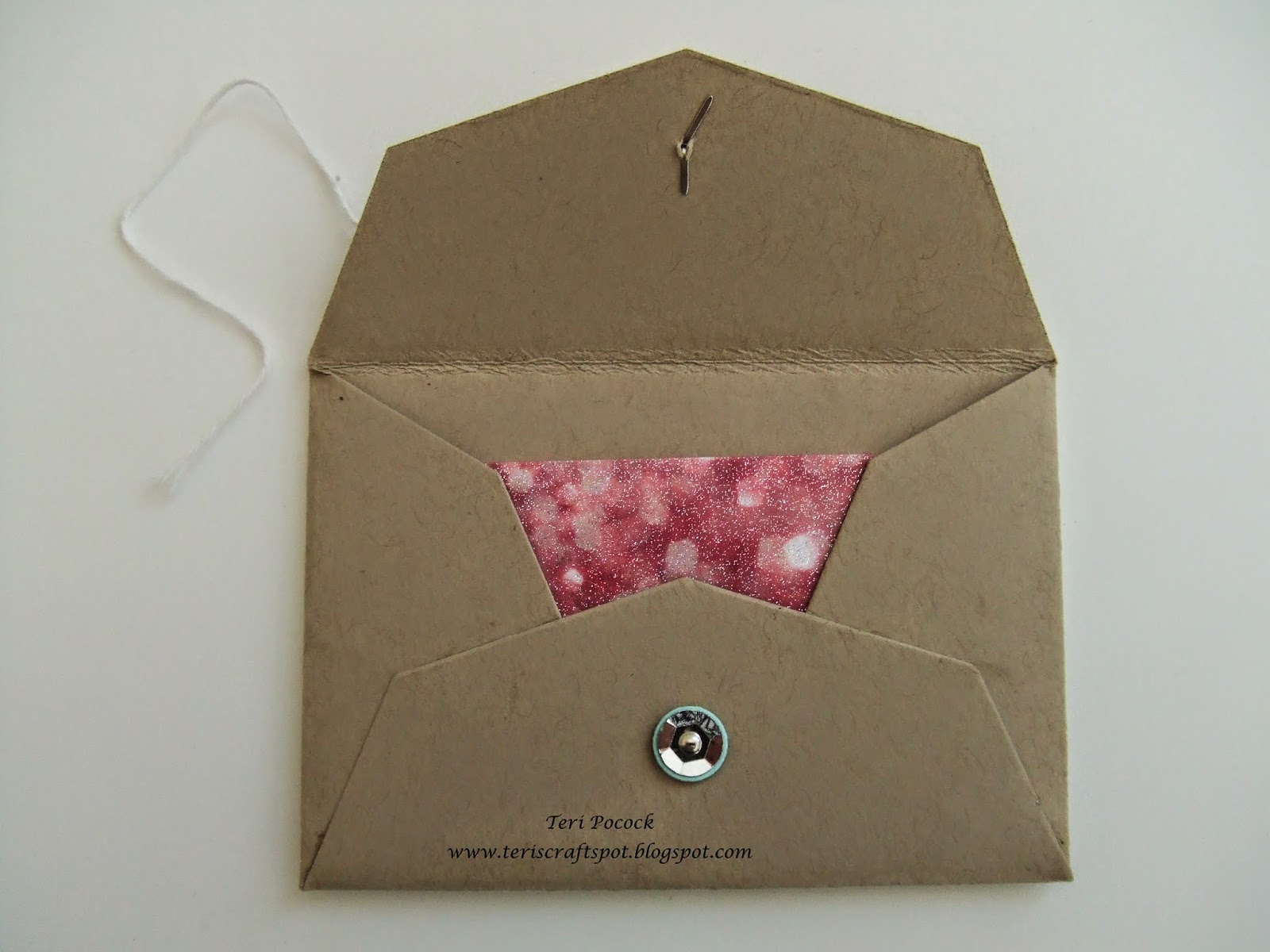 Stampin' Up! UK Demonstrator Teri Pocock Gift Card Envelope Die