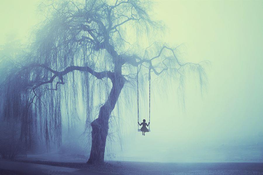 The End of Summer: MACABRE ART: THE WEEPING WILLOW