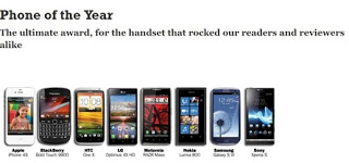 Blackberry Dominated in Mobile Choice Consumer Awards 2012