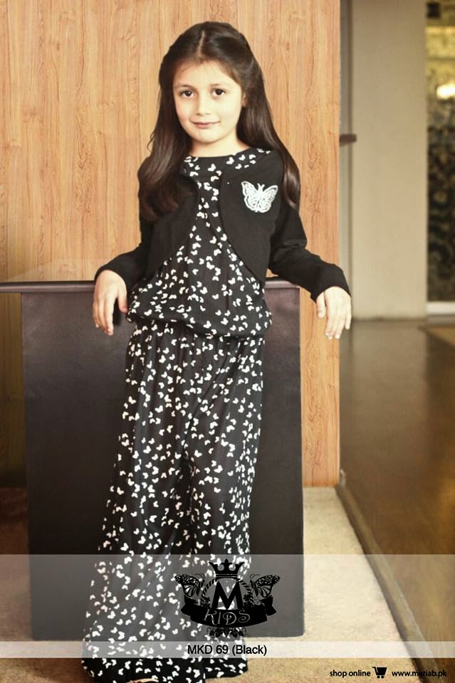 Embroidered Fancy Maria B Kids Party Wear Collection 2015 Embroidered Fancy Maria B Kids Party Wear Collection 2015