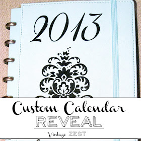 My Customized 2013 Calendar and Planner on Vintage Zest