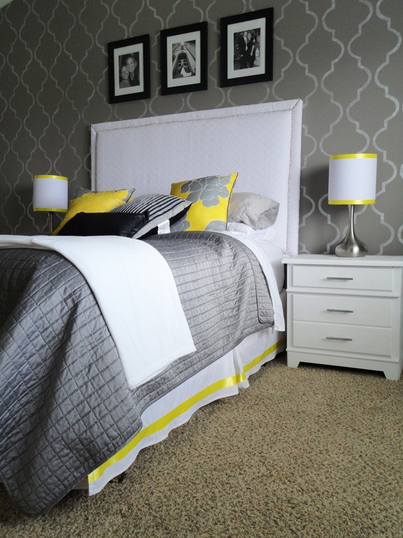 Halcyon Wings: Yellow and Grey Bedroom
