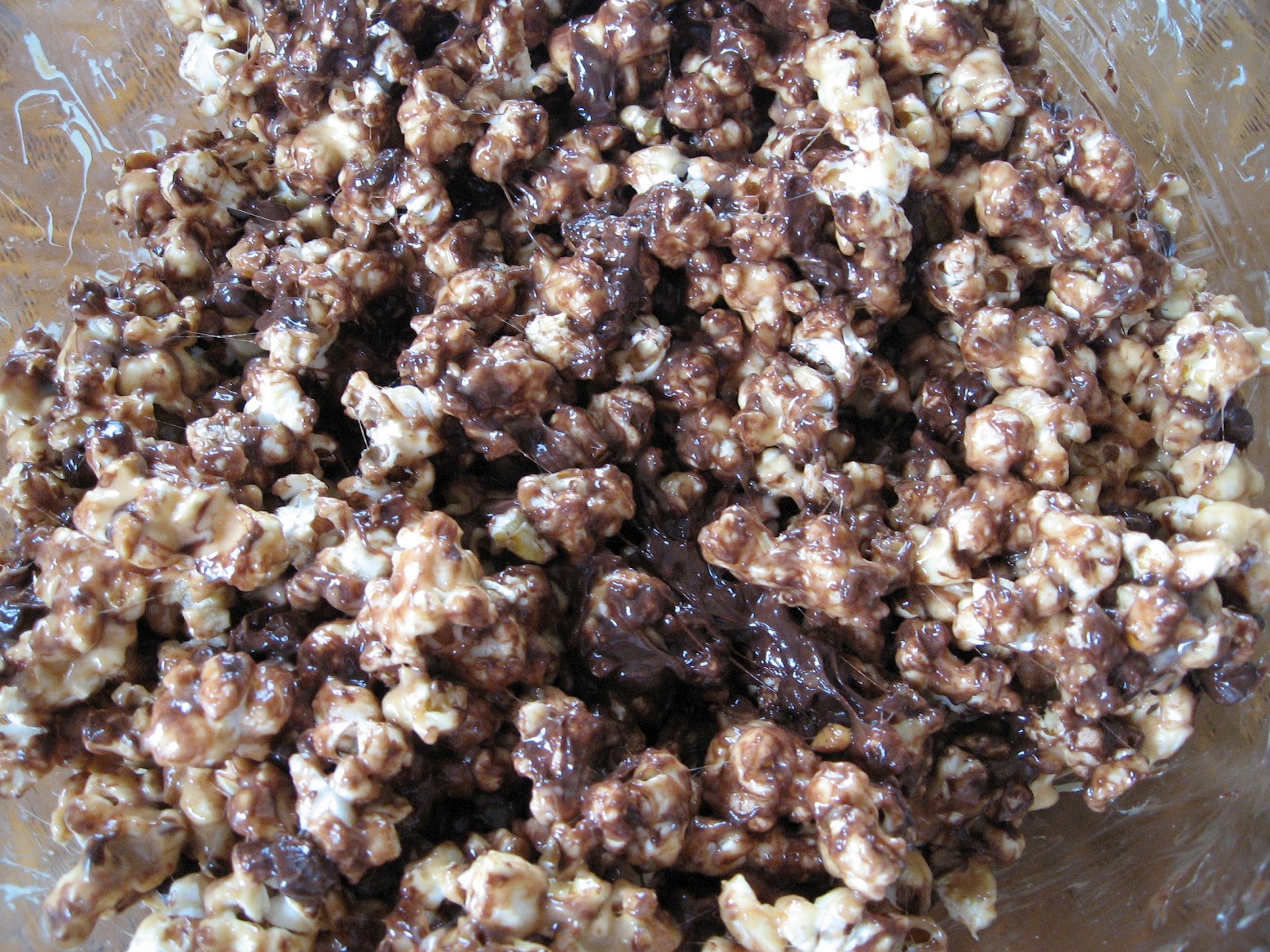 Almost Unschoolers Marshmallow, Chocolatey, Peanut Butter Popcorn.