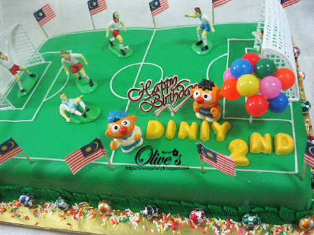 Football theme cake