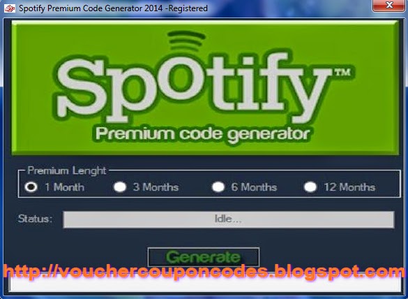 Spotify Premium Code Generator 2014