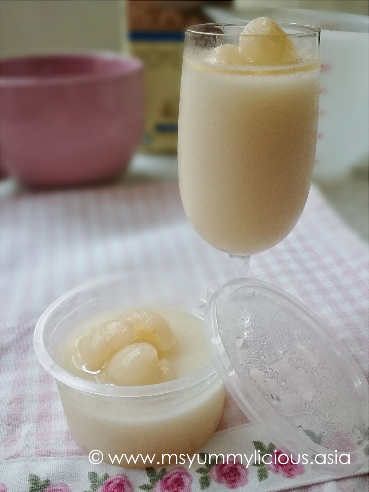 Smooth Soya Bean Pudding with Longan Yummylicious + Babylicious