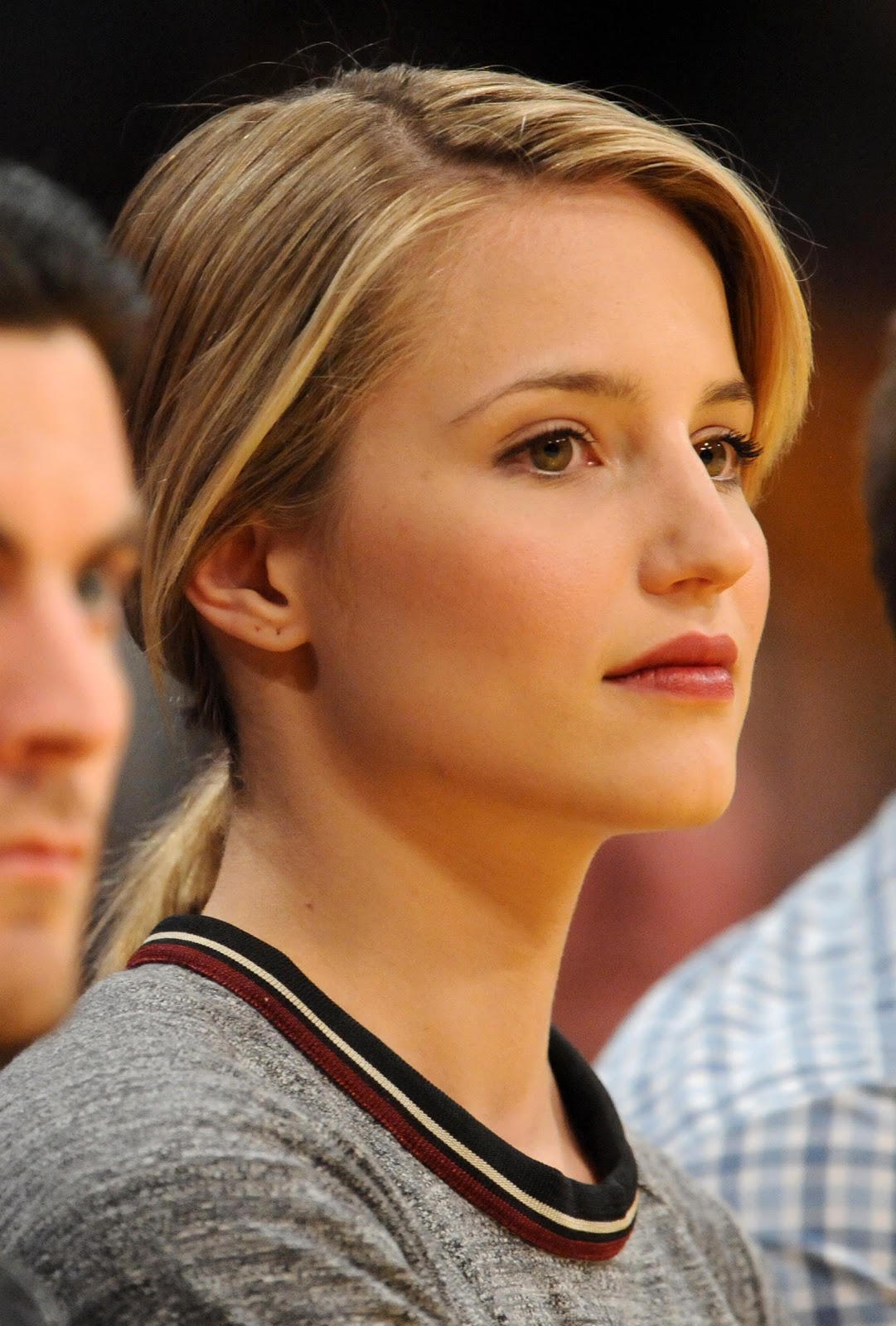 Dianna Agron @ the Staples Center in Los Angeles