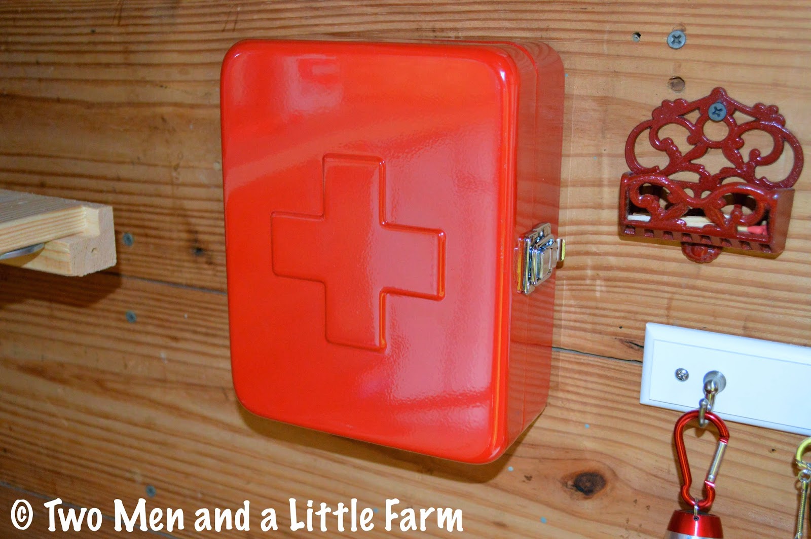 Two Men and a Little Farm WALL MOUNTED FIRST AID BOX