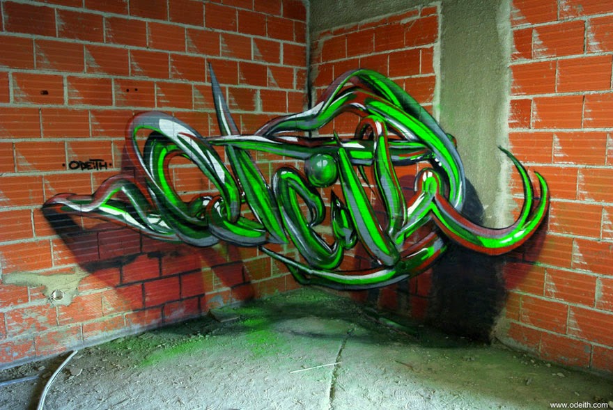 Portuguese Street Artist Creates Stunning 3D Graffiti That Seems To