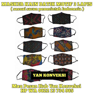 MASKER KAIN BATIK 3 PLY