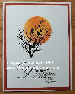 Sympathy card made with Stampin'UP! stamp set called Serene Silhouettes.