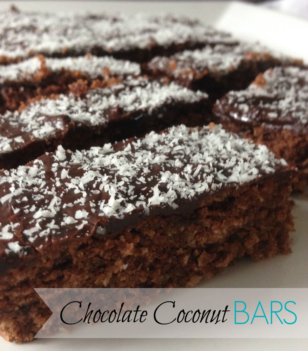 Chocolate Coconut Bars Threadbare Creations