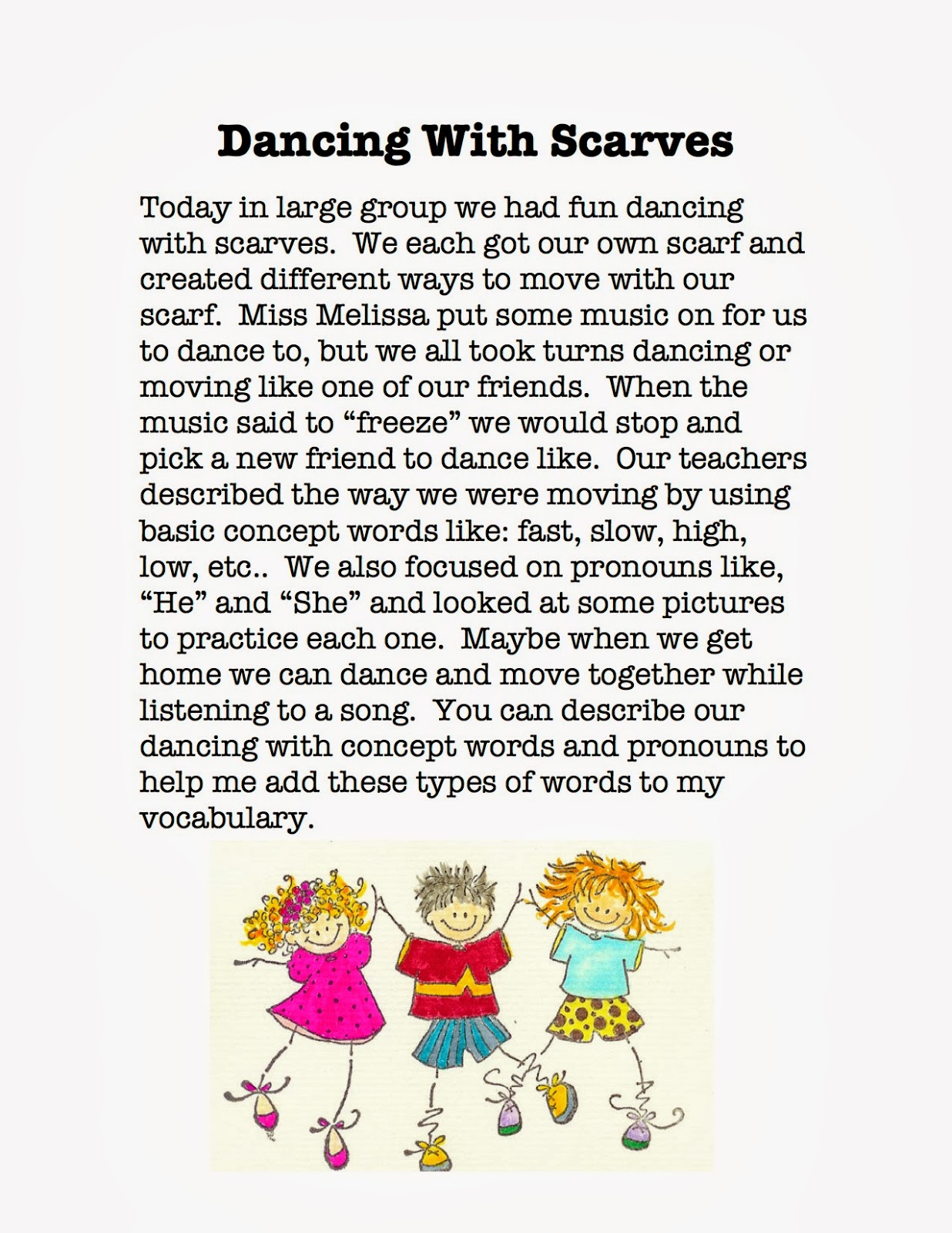 Miss Melissa's Speech Dancing with Scarves