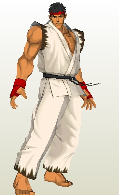 Street Fighter: Ryu - DePapercraftBlog