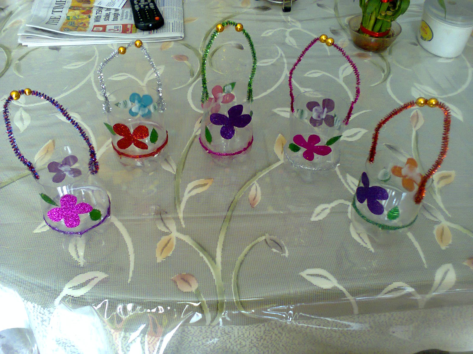 Water Bottles Basket Ice Cream Stick Baskets Water Bottles Basket Ice Cream Stick Baskets
