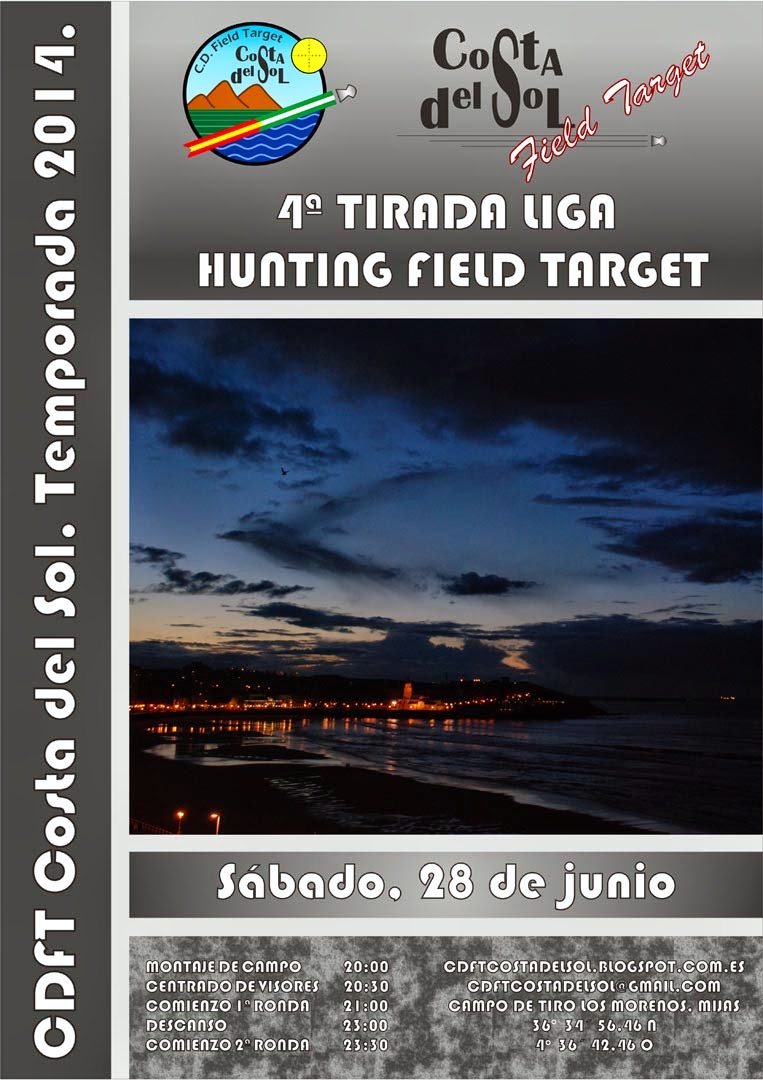 4ª Tirada HFT 2014. 28 de Junio NOCTURNA. CDFT Costa del Sol CARTEL+4+HFT+-