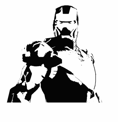 Amazing Stencils : Marvel - Iron Man Stencil