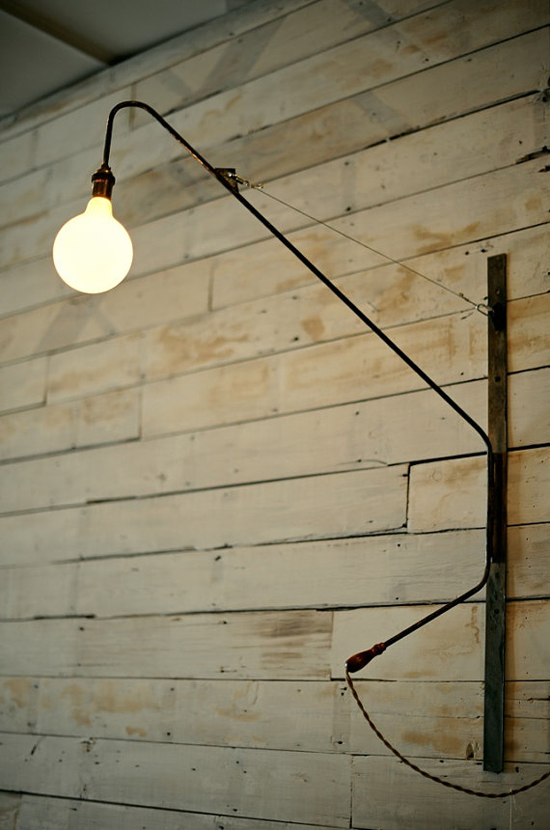 Handmade wall lamp by Adam Gatchel of Southern Lights Electric Co. on Etsy