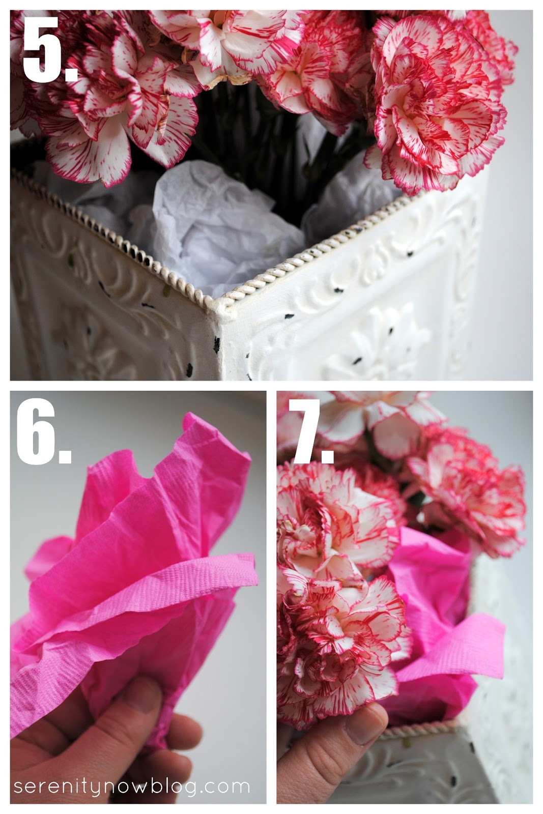 Serenity Now Fast and Easy Flower Centerpiece