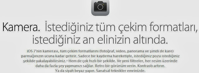 iOS 7 Özellikleri