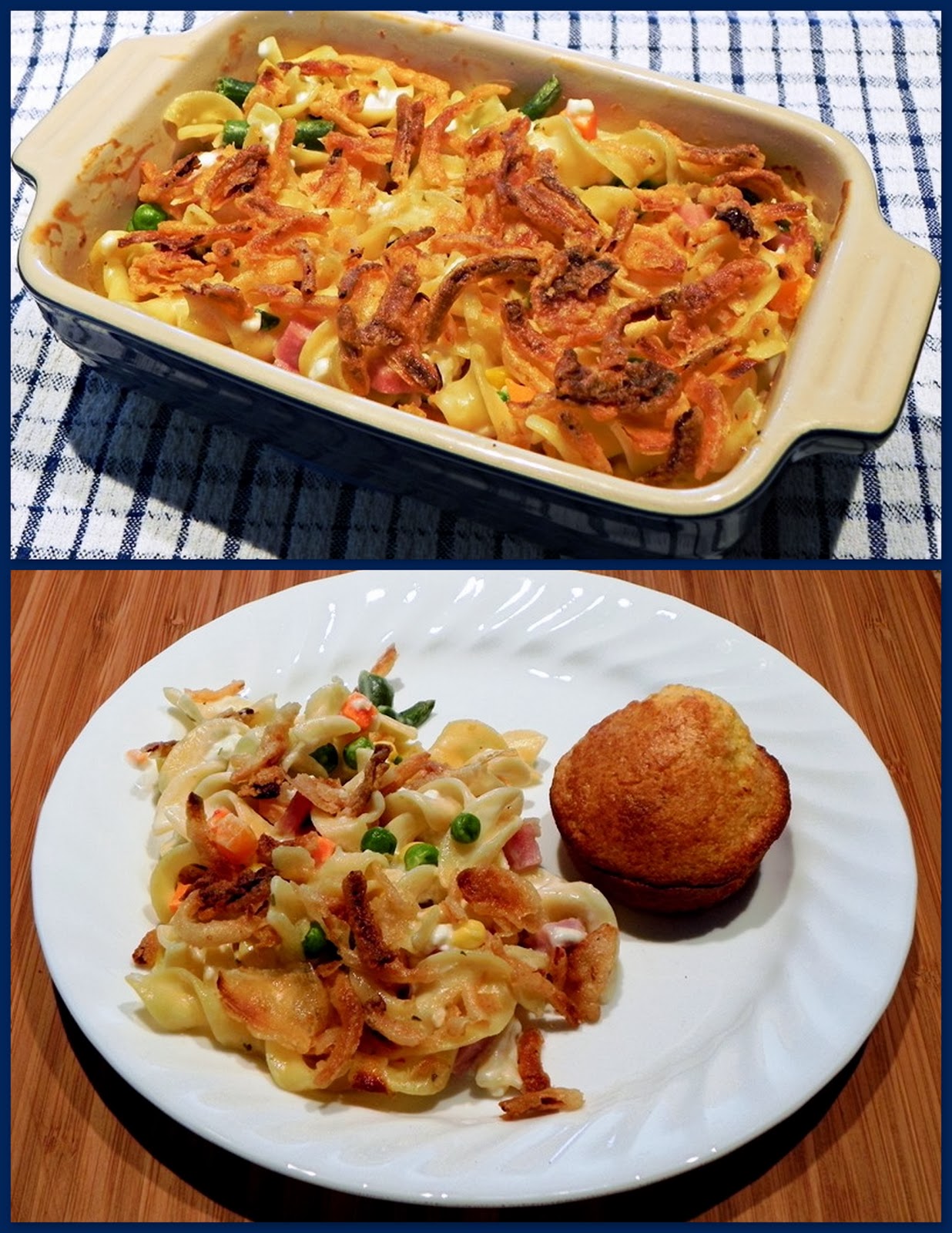 The Iowa Housewife Ham and Noodle Casserole