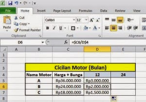 Artikel Aplikasi Komputer Pengenalan Rumus Alamat Cell Ms Excel