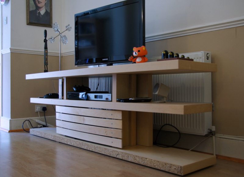 OptiMalm Prime Malm bed base transformed into a TV Unit IKEA Hackers