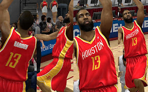 NBA 2K13 Houston Rockets Alternate Away Jersey Download