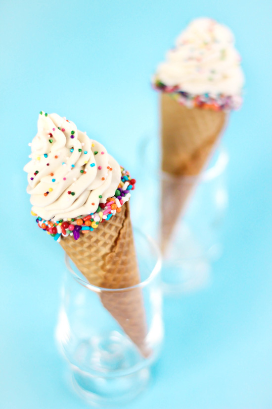 Cheesecake Cones Sprinkle Bakes