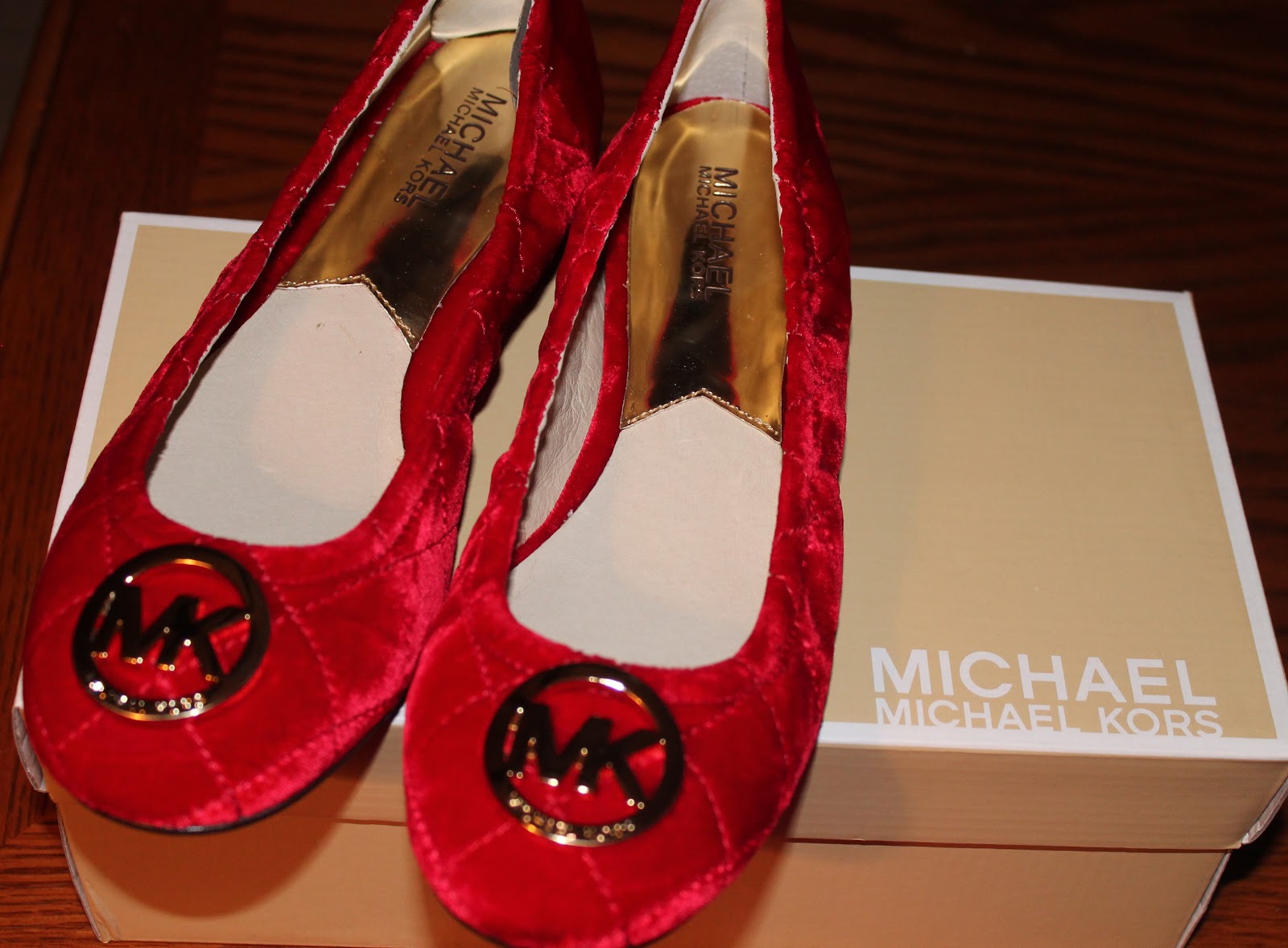 michael kors red shoes sale