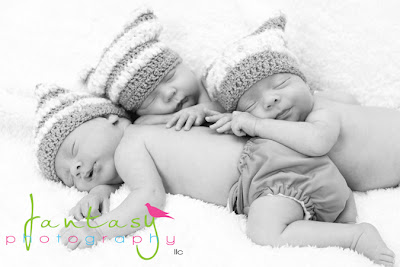 Winston Salem Triplet Newborn Photographer - Fantasy Photography