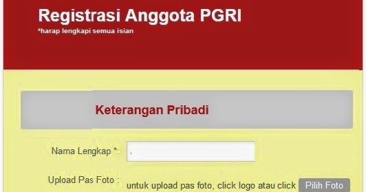 Registrasi Anggota PGRI Inpres samata Registrasi Anggota PGRI Inpres samata