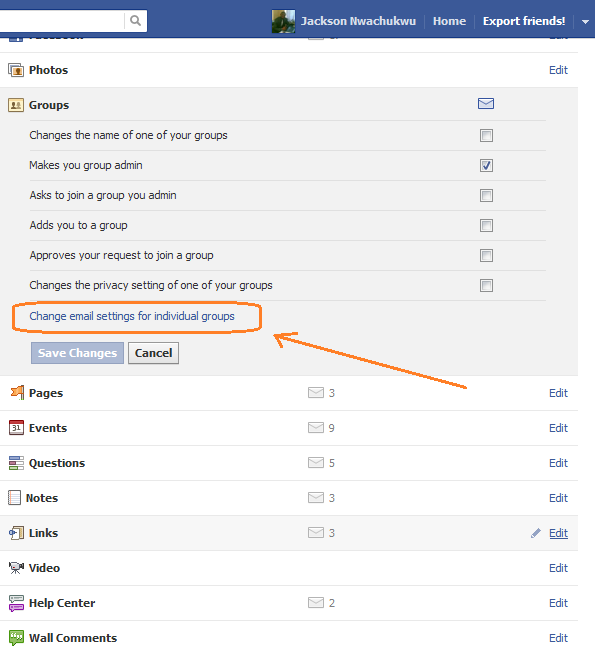 Changing Email Settings for Individual Groups How To Stop Receiving Email Notifications From Individual Facebook Groups in Your Inbox