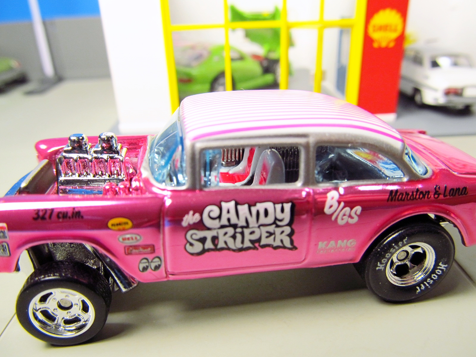 Hot Wheels RLC '55 Chevy Bel Air Gasser candy striper
