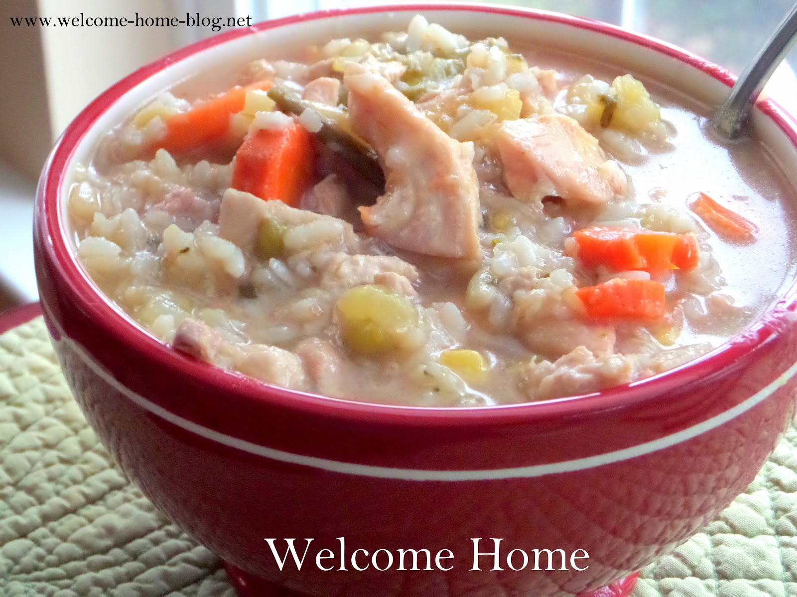 Welcome Home Blog: Chicken and Rice Soup