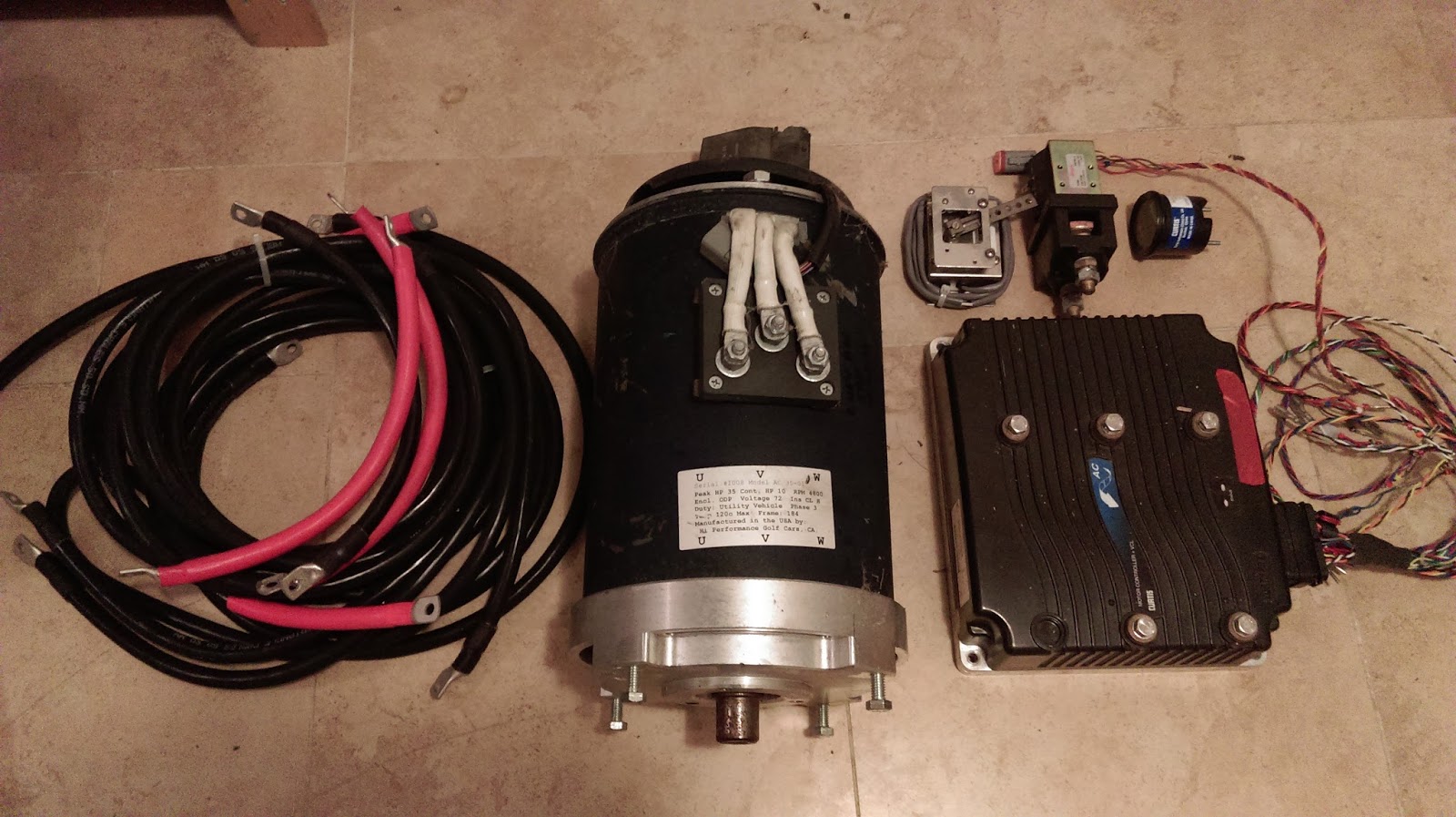 Smart Roadster Conversion to electric car Drive components