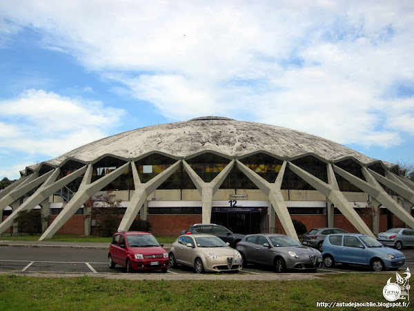 Rome - Italie - Petit Palais des Sports - Palazzetto dello Sport Architecte: Annibale Vitellozzi Ingenieur: Pier Luigi Nervi Construction: 1956 - 1957 Rome - Italie - Petit Palais des Sports - Palazzetto dello Sport Architecte: Annibale Vitellozzi Ingenieur: Pier Luigi Nervi Construction: 1956 - 1957