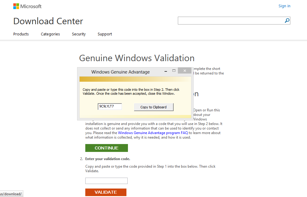 Windows1 genuine advantage validation v1.7.36.0 100 working