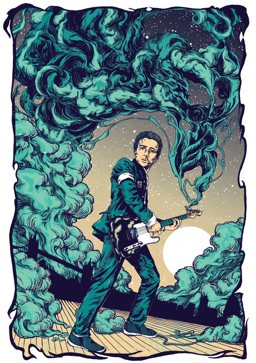 INSIDE THE ROCK POSTER FRAME BLOG "London Burning" Joe Strummer Print