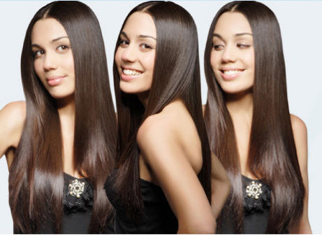 rambut wanita model rebonding