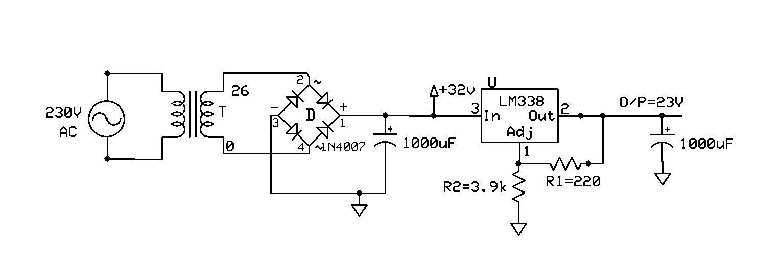 LM338 Datasheet Adjustable Power Supply 5A and 10A Elec Circuit Power supply, El