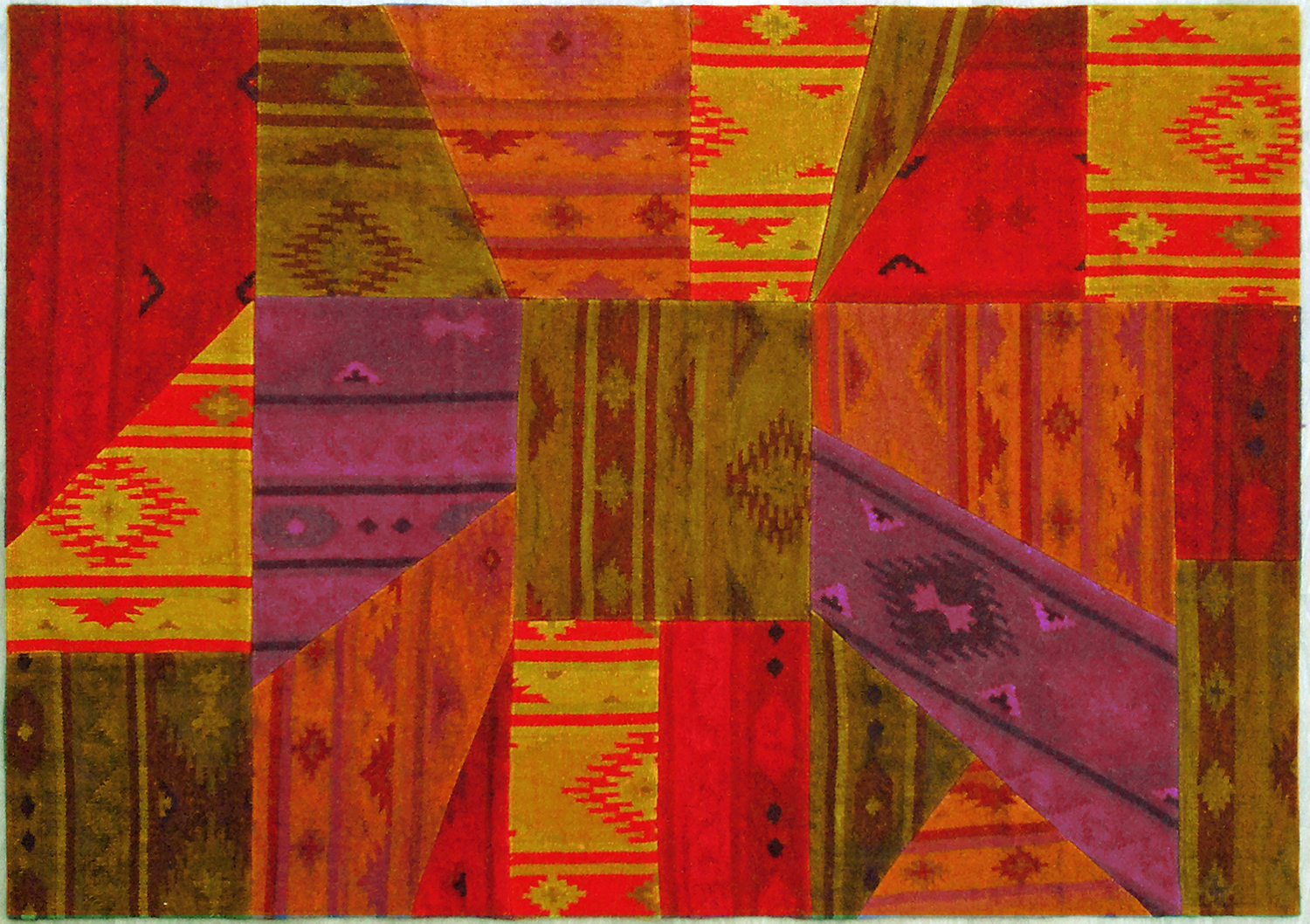 KILIM PATCH NEW PATTERN VINTAGE RUGS Tulsiram Rugs